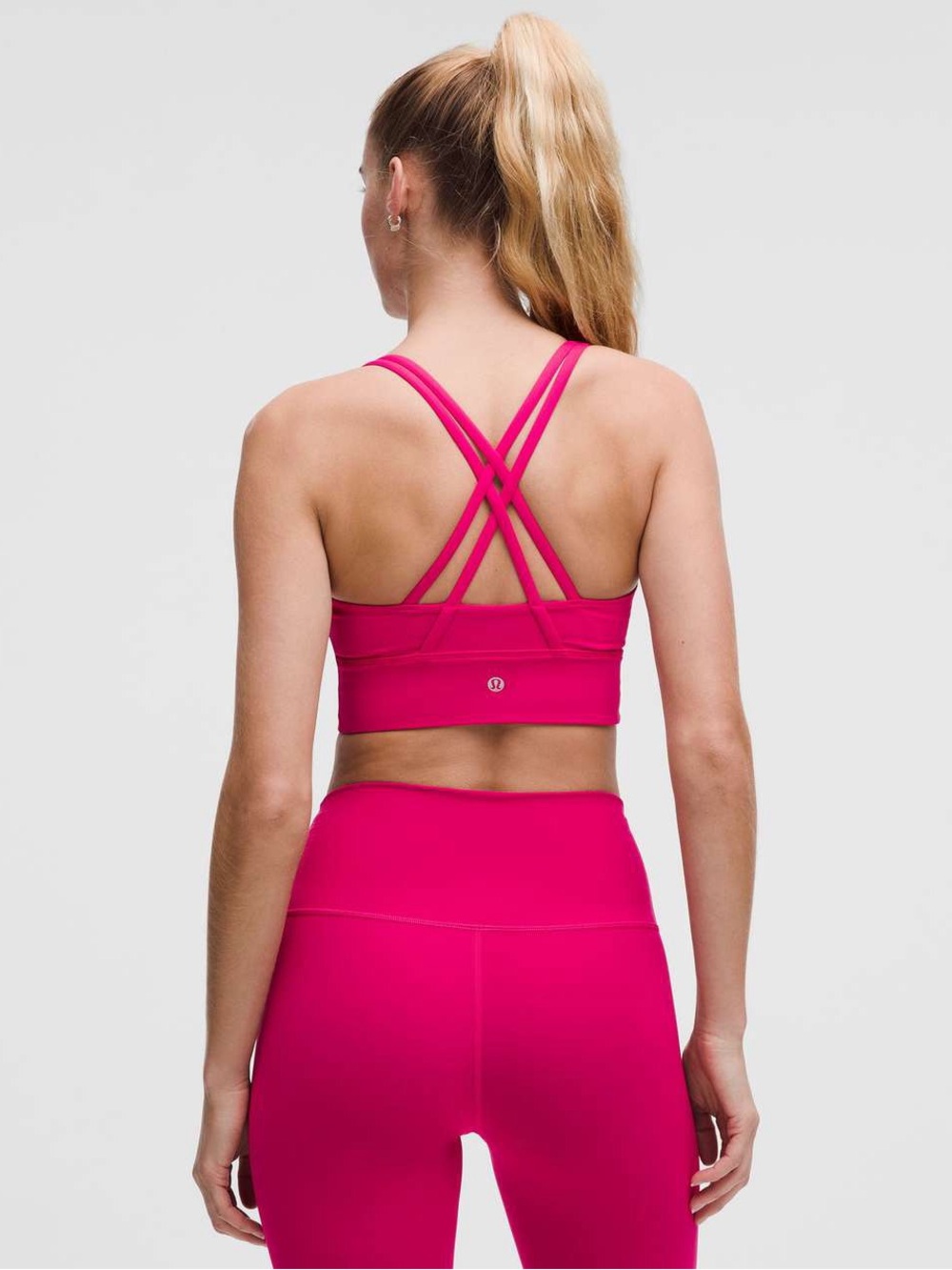 Lululemon Energy Longline Bra Medium Support, B-D Cups Passionate Size 12